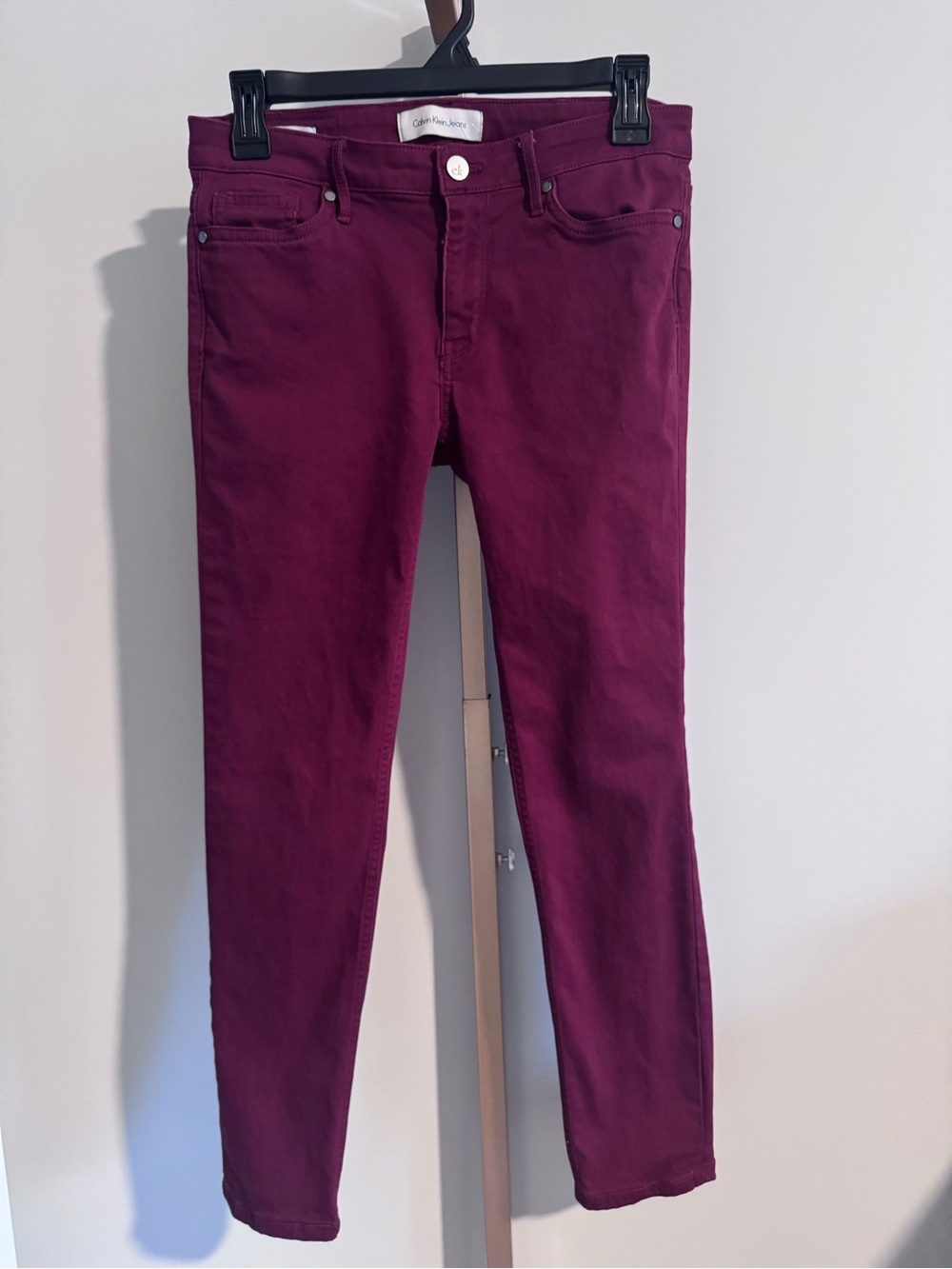 Bergundy Skinny Jeans